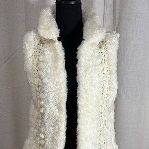 Cozy Women’s Cream Sweater Vest